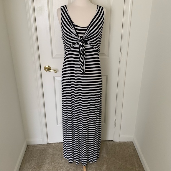 Motherhood Maternity Dresses & Skirts - Motherhood Maternity Striped Nursing Maxi Dress